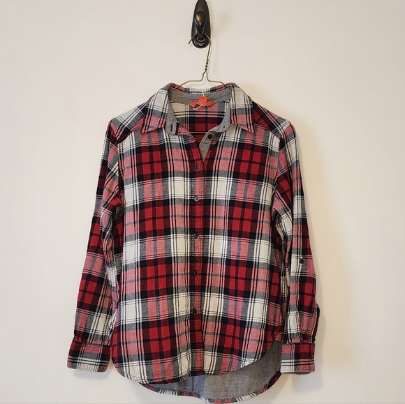 Joe Fresh Small Plaid Long Sleeve Shirt - Picture 1 of 3